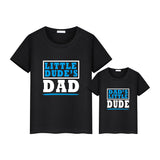T-Shirt Dad's Little Dude Noir