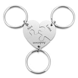 Porte Clé Meilleure Amie Personnalisé Coeur