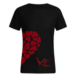 Love Hearts Tee Shirt - VE noir