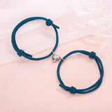 Bracelet Magnétique Coeur Bleu Canard