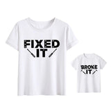 Tee Shirt Pere Fils Assorti Broke It