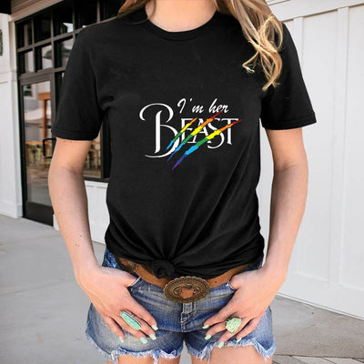 T Shirt Couple Beauty and The Beast  - I'm Her Beast