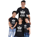 Tee Shirt Famille Royale Noir - MarchingMood