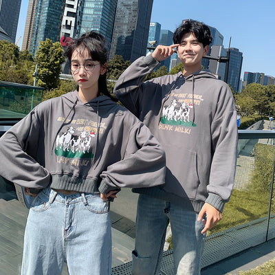 Crop Top Sweat Couple - MatchingMood