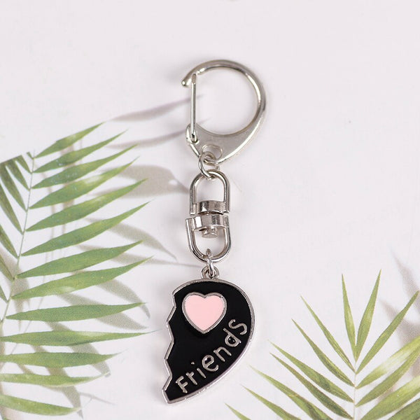 Porte-Clé Meilleure Amie Double Coeur