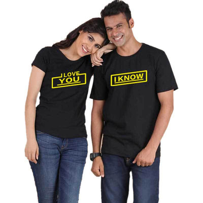 Tee Shirt I Love You I Know pour Couple - MatchingMood