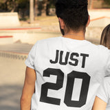 T-Shirt Couple Just Blanc