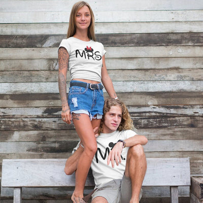 T-Shirt Couple Mr And Mrs Disney - MatchingMood