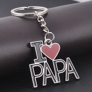 Porte Clé Père Fille "I Love Papa"