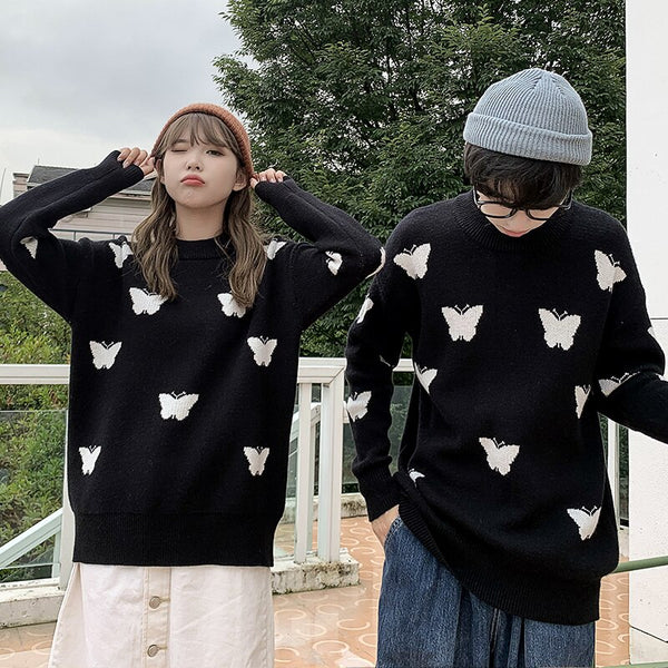 Pull Couple Papillon