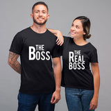 T Shirt The Boss The Real Boss Noir