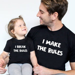 T Shirt Pere Fils Break The Rules