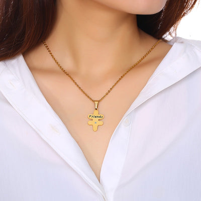 Collier d'Amitié Coeur 3 Parties Friends - MatchingMood