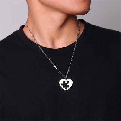 Collier Couple Coeur Puzzle - Coeur - MatchingMood