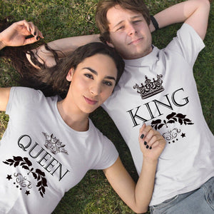 Tee-Shirt Couple King Queen