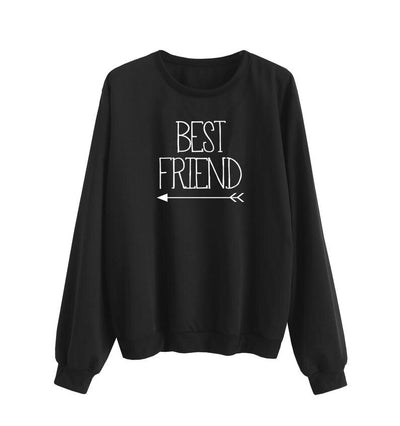 Meilleure Amie Pull Best Friend noir modèle 1 - Matchingmood