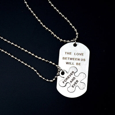 Collier Couple Puzzle Love