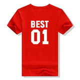 T-Shirt Best Friends - Best 01 Rouge