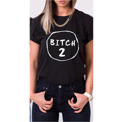 T-shirt Meilleure Amie Bitch 1 Bitch 2
