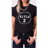 T-shirt Meilleure Amie Bitch 1 Bitch 2