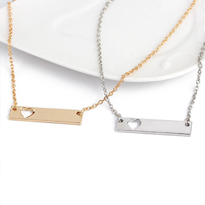 Collier Mère Fille Rectangulaire
