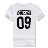 Tee Shirt King et Queen - Queen 09 Blanc