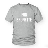 T-shirt Fun Brunette Gris