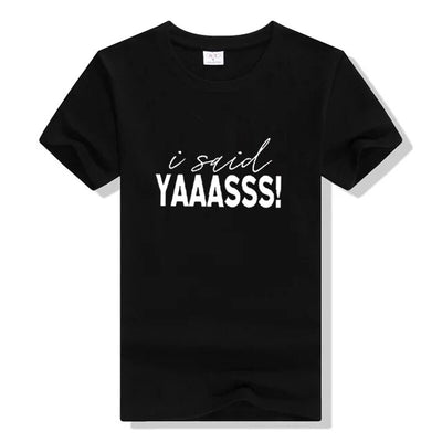 T Shirt Couple J'ai Dit Oui - I Said Yes Noir - MatchingMood
