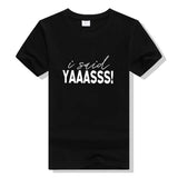 T Shirt Couple J'ai Dit Oui - I Said Yes Noir - MatchingMood