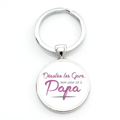 Porte Clé pour Père Français