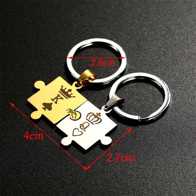 Porte Clé Couple Gravé 