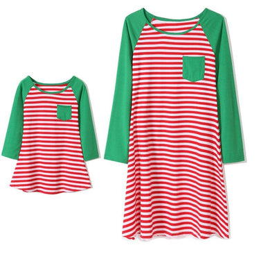 Chemise de Nuit Noel Rouge Vert - MatchingMood