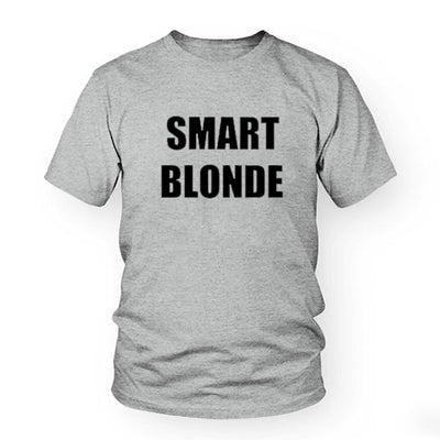 Smart Blonde T-Shirt Grey