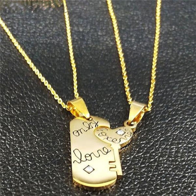 Pendentif Amoureux Séparable Cle Or