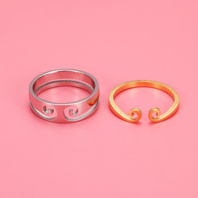 Bague Couple pour 2 anneaux