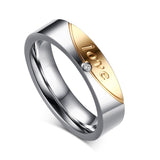 Bague Couple Avec Gravure Love