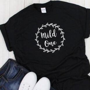 T Shirt Meilleure Amie Wild and Mild Noir - MatchingMood