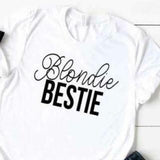 blondie brownie shirt Blanc - MatchingMood