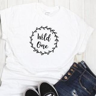 T Shirt Meilleure Amie Wild and Mild Blanc - MatchingMood