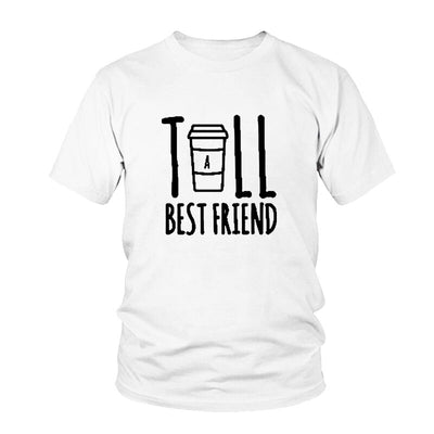 T-shirt Tall Best Friend Blanc