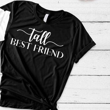 T Shirt Meilleure Amie Tall Best Friend - MatchingMood