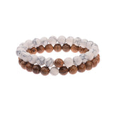 Bracelet à Deux en Bois 