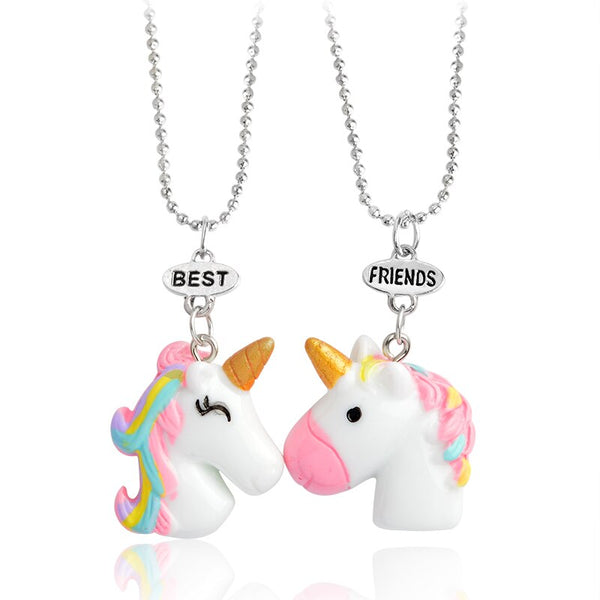 Collier d 'Amitié pour 2 Licorne Ovale - MatchingMood
