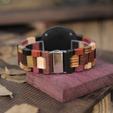 Montre Couple Bracelet Bois Multicolore Boucle déployante - MatchingMood