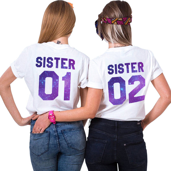 T-Shirt Sister Sister Etoilé - MatchingMood