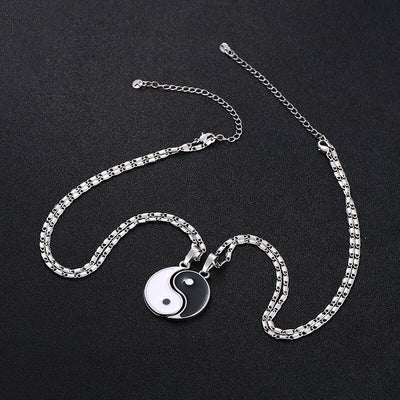 Collier d'Amitié Pour 2 Yin et Yang Séparables
