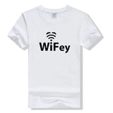 T-Shirt Couple Wifi - Wifey Blanc - MatchingMood