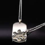 Collier Puzzle Couple Dos du pendentif