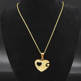 Collier Love Couple Coeur Or