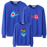 Pull Jardinage Famille d'Amour Bleu - MatchingMood